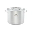 Garnek wysoki z pokrywką, stalowy, ø 320 mm, V 20.9 l
