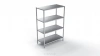 Regał nierdzewny - 4 półki pełne