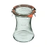 Słoik GLAS 370 ml z pokrywą, uszczelką i 2 zapinkami - op. 6 szt - WECK