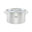 Garnek średni z pokrywką, stalowy, ø 360 mm, V 22.4 l