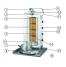Gyros, kebab, grill gazowy, POTIS, GD-3,