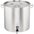 Garnek wysoki z kranem, stalowy, o średnicy 400 mm, V 50.3 l