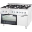 Kuchnia gazowa, 6-palnikowa z piekarnikiem elektrycznym, 32.5+7 kW, G20