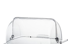 Pokrywa z poliwęglanu, GN1/2, roll top, 336x280x145 mm