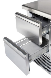 SZUFLADY DO STOŁÓW CHŁODNICZYCH SAŁATKOWYCH – moduł 2 szufl ad C2 SLDX Hendi C2SLDX