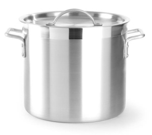 Garnek wysoki aluminiowy Profi Line z pokrywką 12,5 l; śr. 250 x 235 h | Hendi 611401