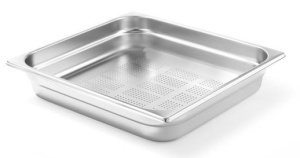 Pojemnik GN 2/3 - perforowany - 354x325 mmwysokość 65 mm | Hendi 802335