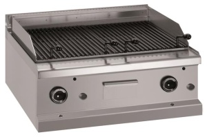  Grill z lawą wulkaniczną stołowy podwójny - gazowy, linia 700