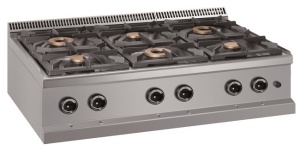 Kuchnia gazowa stołowa 6-palnikowa - moc 28,5 kW