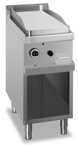  Płyta grillowa na podstawie z trzech stron zamkniętej - gazowa, gładka, linia 700