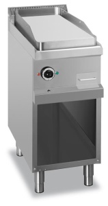 Płyta grillowa na podstawie z trzech stron zamkniętej - elektryczna, gładka, linia 700