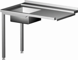 Stół załadowczy do zmywarek ze zlewem Hendi 231777