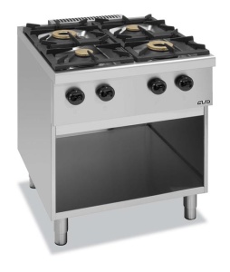 Kuchnia gazowa na podstawie z trzech stron zamkniętej ECO LINE C4SA77G