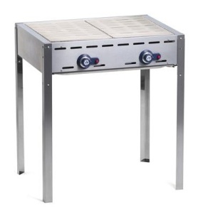 Grill wolnostojący Green Fire 2-palnikowy - moc 11,6 kW
