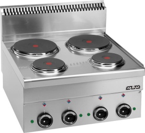 Kuchnia elektryczna MBM600 4-płytowa - moc 8,2 kW