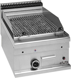 Grill gazowy z lawą wulkaniczną do ryb MBM600,
