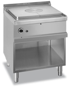 Płyta grzewcza gazowa na podstawie z trzech stron zamkniętej, linia 700