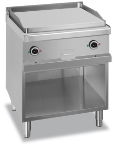 Płyta grillowa na podstawie z trzech stron zamkniętej - elektryczna, gładka, linia 700 Hendi MG7EFTA777L