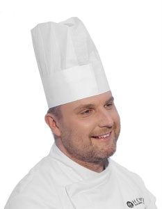 Czapka kucharska - zestaw 10 szt. | Hendi 560044