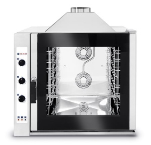Piec konwekcyjno - parowy 7x GN 1/1, gazowy - sterowanie manualne | Hendi 224694