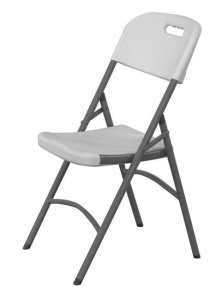 Krzesło cateringowe - białe 540x440x(h)840 mm | Hendi 810965