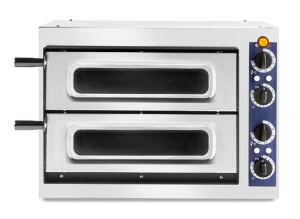 Piec do pizzy Basic 2/40 VETRO | Hendi 226674