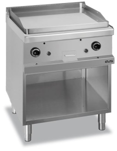 Płyta grillowa na podstawie z trzech stron zamknietej - gazowa, gładka, chromowana , linia 700 Hendi MG7GFTA777LC