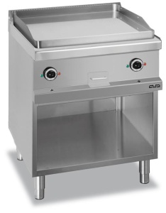 Płyta grillowa na podstawie z trzech stron zamknietej - elektryczna, gładka, chromowana gładka linia 700 Hendi MG7EFTA777LC