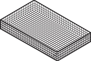 Akcesoria GN 1/1 530 x 325 mm ruszt do mięs i ryb Hendi GC113