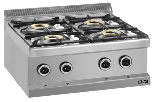 Kuchnia gazowa, stołowa linia 700 4-palnikowa, o dużej mocy Hendi MG7G4S77P