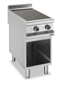 Kuchnia indukcyjna 2-płytowa na podstawie z trzech stron zamkniętej, linia 900 Hendi E2A8I