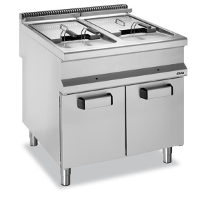 Frytownica gazowa na szafce - 18 + 18l, linia 900 Hendi GF908