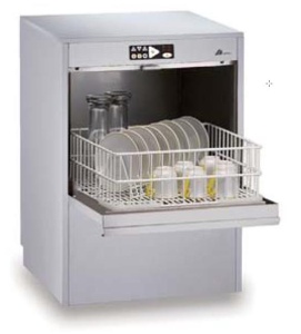 Zmywarka do szkła Top Line z dozownikami i pompą spustową, kosz 400x400 mm Hendi CF40EDPPD