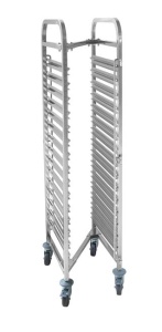 Wózek do transportu pojemników, kompaktowy - 15x GN 1/1 | Hendi 810606