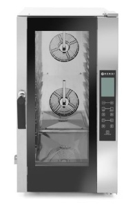 PIEC KONWEKCYJNO-PAROWY KOMPAKTOWY TOUCH CONTROL 10X GN 1/1, ELEKTRYCZNY | Hendi 224809