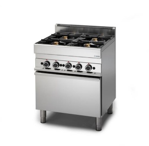 Kuchnia gazowa GRAFEN 650 6-palnikowa z piekarnikiem gazowym Hendi 143377