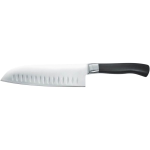 Nóż Santoku karbowany L 130 mm kuty Elite