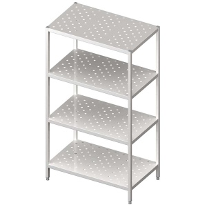 Regał magazynowy,półki perforowane 1100x400x1800 skręcany