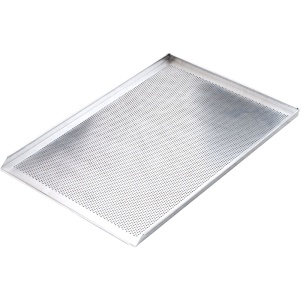 Blacha wypiekowa aluminiowa perforowana 3 ranty 1,5 mm (600x400) mm