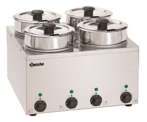 Bemar elektryczny nastawny 4x3,5L 0,6kW | Bartshcer Hotpot