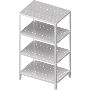 Regał magazynowy,półki perforowane 1200x700x1800 skręcany