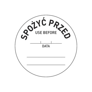 Naklejka food safety – „spożyć przed” | Hendi 850145