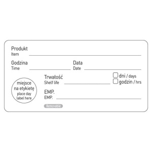 Naklejka food safety – „data przydatności” | Hendi 850206
