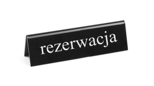 Tabliczka informacyjna Rezerwacja RU | Hendi 663530