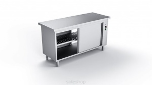 Stół ze stali nierdzewnej grzewczy przelotowy