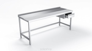 Stół nierdzewny z deską do krojenia - 100-200 cm
