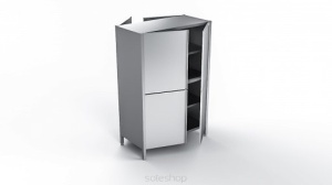 Szafa nierdzewna przelotowa - wysokość 180-200 cm