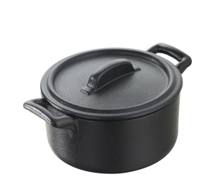 Garnuszek z pokrywą 200 ml BELLE CUISINE NOIR - REVOL