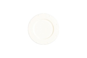 Talerz płaski okrągły Queen 16 cm WHITE GOLD - RAK PORCELAIN