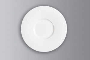 Talerz okrągły Queen 31 cm WHITE GOLD - RAK PORCELAIN
